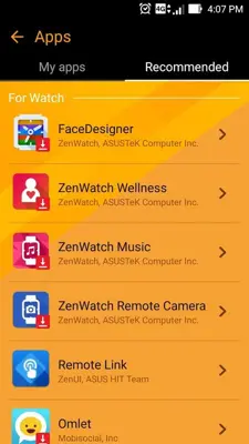 ZenWatch Manager android App screenshot 11