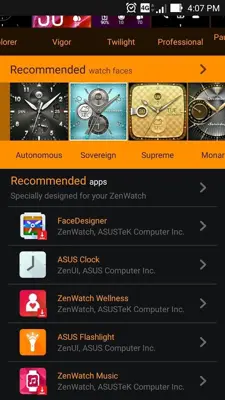 ZenWatch Manager android App screenshot 12