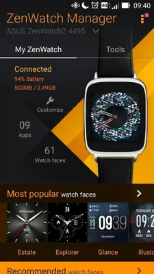 ZenWatch Manager android App screenshot 15